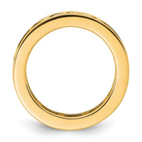 Load image into Gallery viewer, 14k Polished Size 6 Channel-set 2 carat Princess Diamond Complete Eternity Band
