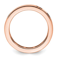 Load image into Gallery viewer, 14k Rose Gold Polished Size 9 Channel-set 2 carat Princess Diamond Complete Eternity Band
