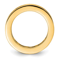 Load image into Gallery viewer, 14k Polished Size 6 Channel-set 3 carat Princess Diamond Complete Eternity Band
