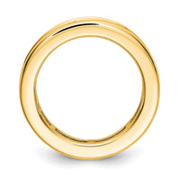 Load image into Gallery viewer, 14k Polished Size 7.5 Channel-set 3 carat Princess Diamond Complete Eternity Band
