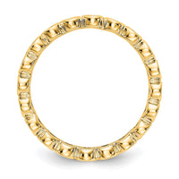 Load image into Gallery viewer, 14k Polished Size 7.5 Bezel-set 1/2 carat Diamond Complete Eternity Band
