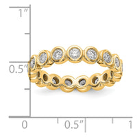 Load image into Gallery viewer, 18KY Diamond Bezel Set Eternity Band
