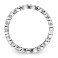 Load image into Gallery viewer, 14k White Gold Polished Size 9 Bezel-set 1 carat Diamond Complete Eternity Band
