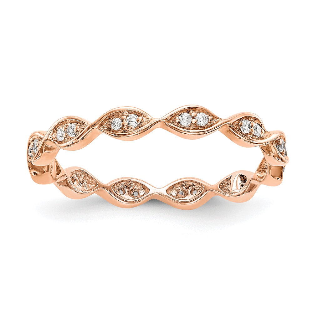 14K Rose 1/6CT MARQPV ET