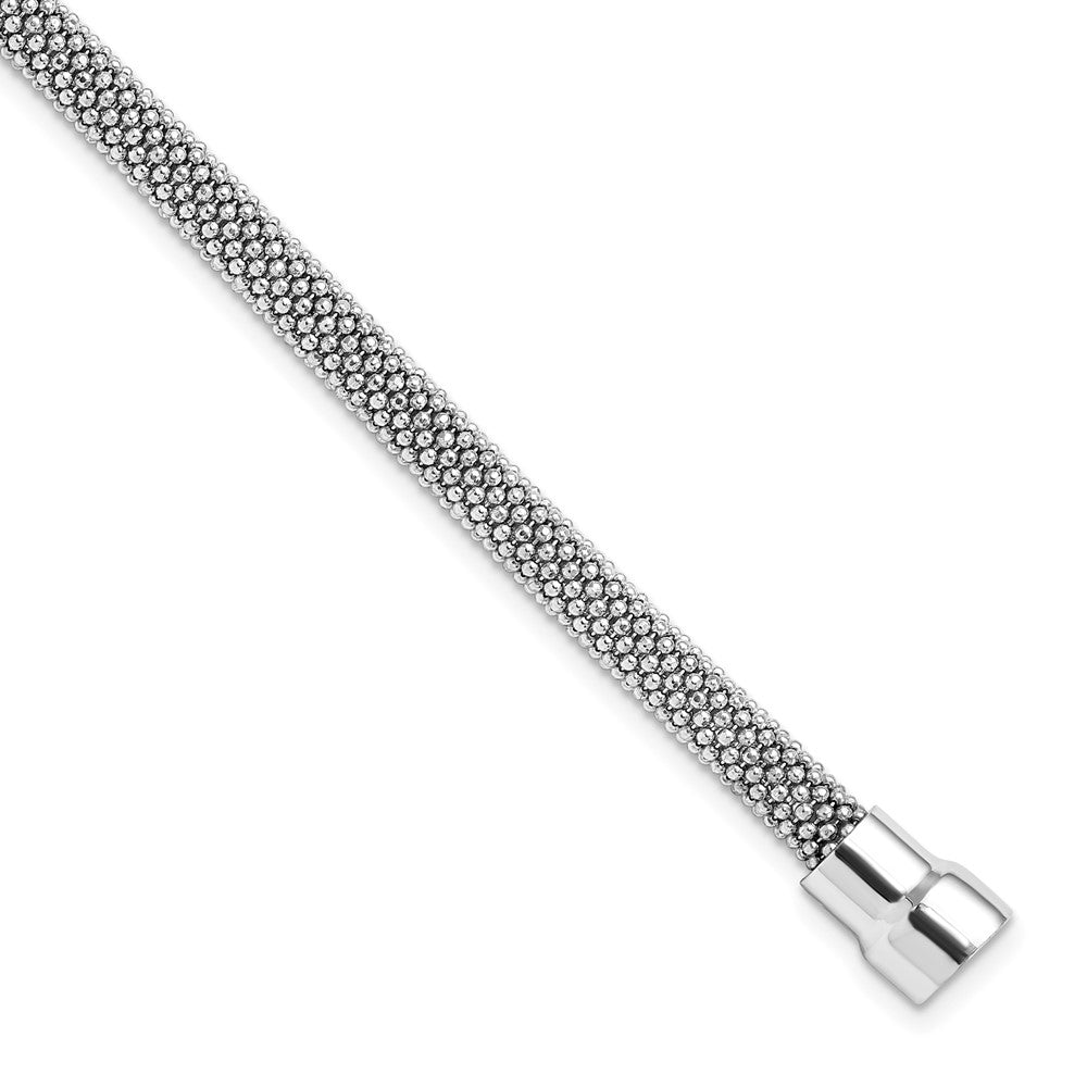 Sterling Silver Rhodium-plated Magnetic Bracelet