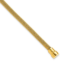 Load image into Gallery viewer, Sterling Silver Gold-tone 18K Flash-plated Magnetic Bracelet
