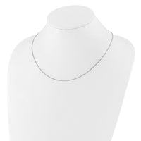 Load image into Gallery viewer, Sterling Silver Rhodium-plated Adjustable .95mm Box Chain
