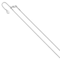 Load image into Gallery viewer, Sterling Silver RH-plated Adjustable 1.1mm Box Chain
