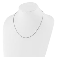 Load image into Gallery viewer, Sterling Silver RH-plated Adjustable 1.3mm Box Chain
