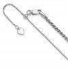 Sterling Silver RH-plated Adjustable 2.5mm Wheat Chain
