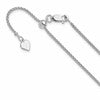 Sterling Silver RH-plated Adjustable 1.5mm Spiga Chain