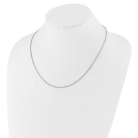 Load image into Gallery viewer, Sterling Silver RH-plated Adjustable 1.5mm Round Box Chain
