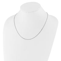 Load image into Gallery viewer, Sterling Silver RH-plated Adjustable 1.15mm Box Chain
