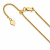 Sterling Silver Gold-plated Adjustable 1.5mm Spiga Chain