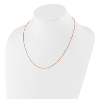 Load image into Gallery viewer, Sterling Silver Rose Gold-plated Adjustable 1.1mm Box Chain
