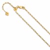 SS Gold-plated Adjustable 2mm Paperclip Flat Oval Link Chain