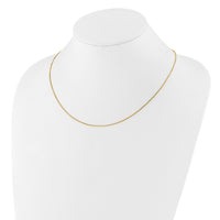 Load image into Gallery viewer, Sterling Silver Gold-plated Adjustable .95mm Box Chain
