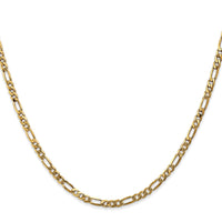 Load image into Gallery viewer, 14K 18 inch 3mm Flat Figaro with Lobster Clasp Chain
