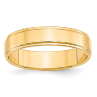 Load image into Gallery viewer, 14k Yellow Gold 5mm Flat with Step Edge Wedding Band Size 5
