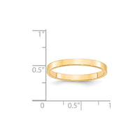 Load image into Gallery viewer, 14k Yellow Gold 2.5mm Lightweight Flat Wedding Band Size 5
