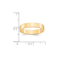 Load image into Gallery viewer, 14k Yellow Gold 4mm Lightweight Flat Wedding Band Size 12
