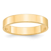 Load image into Gallery viewer, 14k Yellow Gold 4mm Lightweight Flat Wedding Band Size 5
