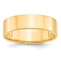 Load image into Gallery viewer, 14k Yellow Gold 6mm Lightweight Flat Wedding Band Size 5
