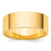 Load image into Gallery viewer, 14k Yellow Gold 7mm Lightweight Flat Wedding Band Size 12
