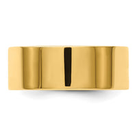 Load image into Gallery viewer, 14k Yellow Gold 8mm Lightweight Flat Wedding Band Size 12
