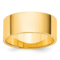 Load image into Gallery viewer, 14k Yellow Gold 8mm Lightweight Flat Wedding Band Size 12
