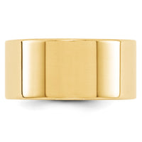Load image into Gallery viewer, 14k Yellow Gold 10mm Lightweight Flat Wedding Band Size 12
