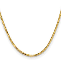 Load image into Gallery viewer, 14K 18 inch 3mm Franco with Fancy Lobster Clasp Chain

