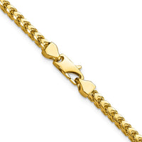 Load image into Gallery viewer, 14K 18 inch 3mm Franco with Fancy Lobster Clasp Chain
