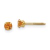 14k Madi K 3mm Citrine Birthstone Earrings