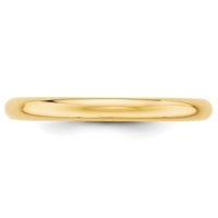Load image into Gallery viewer, 14k Yellow Gold 2.5mm Half Round Wedding Band Size 5
