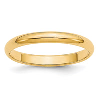 Load image into Gallery viewer, 14k Yellow Gold 3mm Half-Round Wedding Band Size 12
