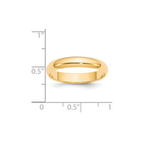 Load image into Gallery viewer, 14k Yellow Gold 4mm Half-Round Wedding Band Size 5
