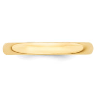 Load image into Gallery viewer, 14k Yellow Gold 3mm Lightweight Half Round Wedding Band Size 5
