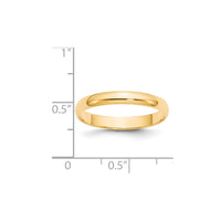 Load image into Gallery viewer, 14k Yellow Gold 3mm Lightweight Half Round Wedding Band Size 5
