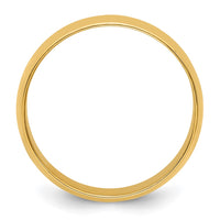 Load image into Gallery viewer, 14k Yellow Gold 7mm Lightweight Half Round Wedding Band Size 12

