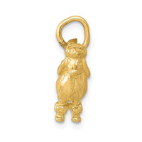 Load image into Gallery viewer, 14k Solid 3-D Poodle Charm
