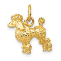 Load image into Gallery viewer, 14k Solid 3-D Poodle Charm

