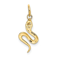 Load image into Gallery viewer, 14k Solid Polished Snake Charm
