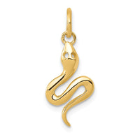 Load image into Gallery viewer, 14k Solid Polished Snake Charm
