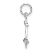 Load image into Gallery viewer, 14K White Gold Solid Polished 3-D Anchor Charm
