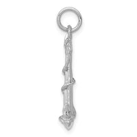 Load image into Gallery viewer, 14K White Gold Solid Polished 3-D Anchor Charm
