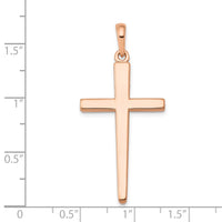 Load image into Gallery viewer, 14k Rose Gold Cross Pendant
