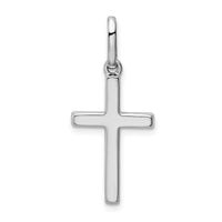 Load image into Gallery viewer, 14k White Gold Hollow Cross Pendant

