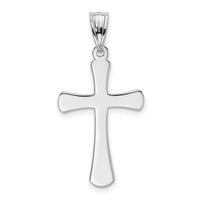Load image into Gallery viewer, 14k White Gold Hollow Cross Pendant
