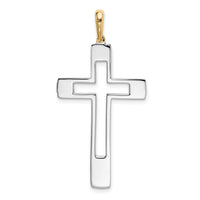 Load image into Gallery viewer, 14k Two-tone Fancy Cross Pendant
